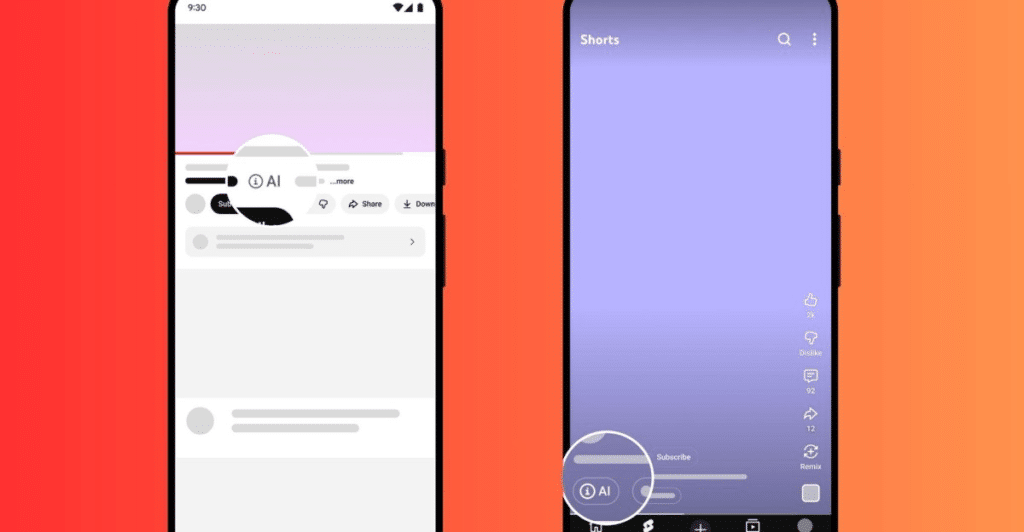 YouTube coloca de forma visible en videos y short las etiquetas de IA