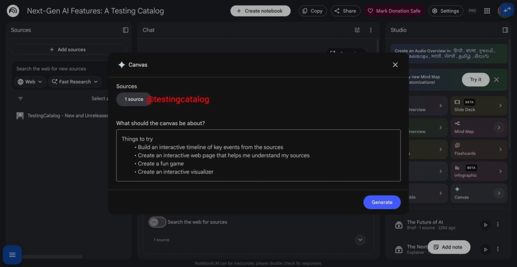 El modo "Canvas" transforma tus documentos en aplicaciones