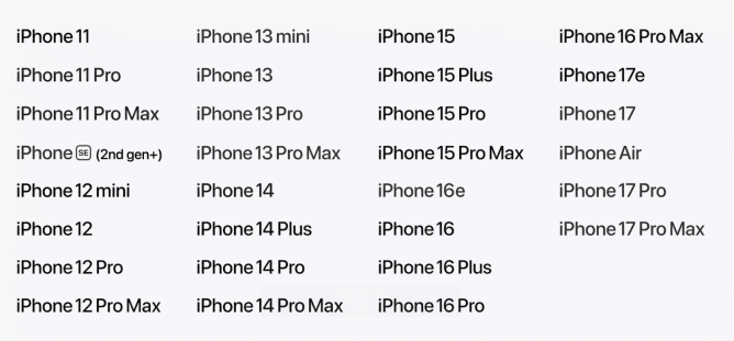 iOS 27 será compatible desde el viejo iPhone 11 en adelante