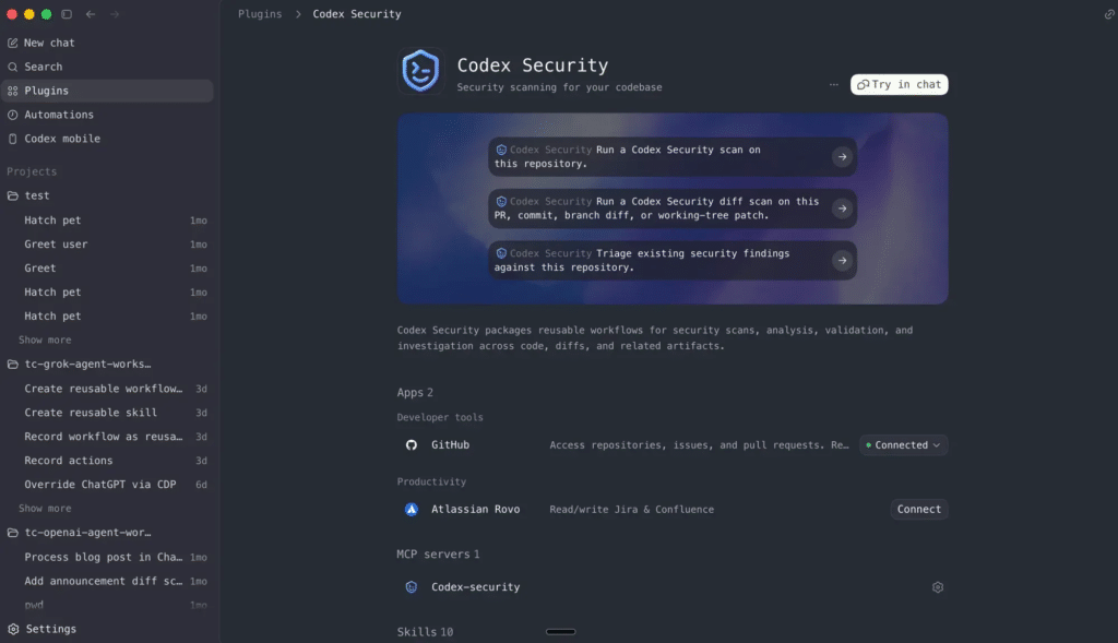 Plugin Codex Security