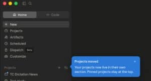 Anthropic Prueba una Nueva Ubicación para Herramienta de Proyectos en Claude Desktop