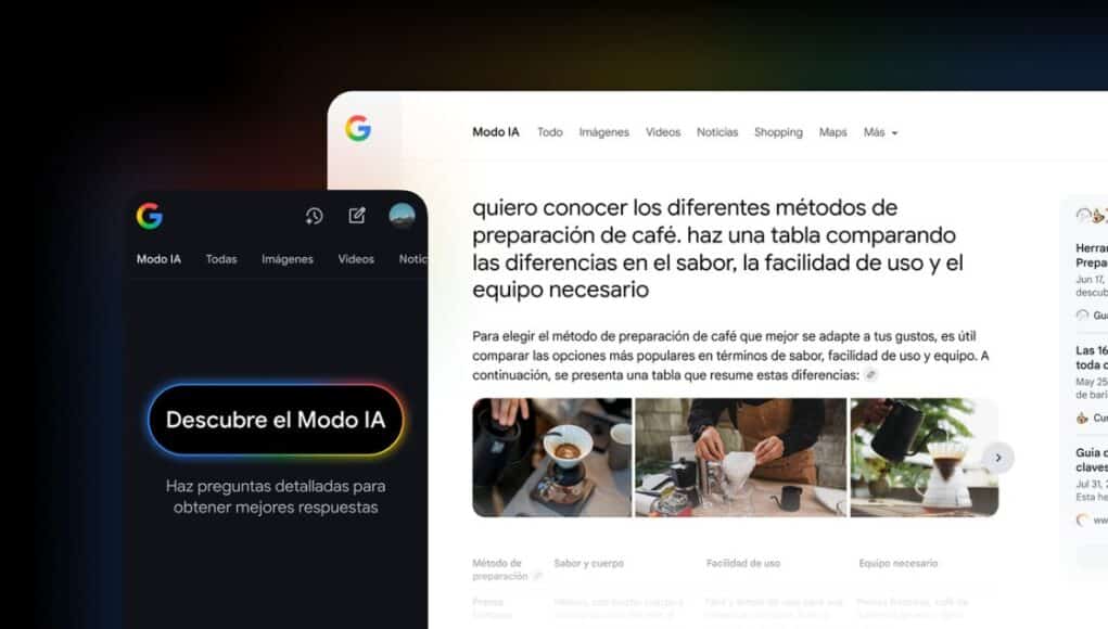 El Modo IA de Google Provoca Caídas de Hasta el 40 % en Tráfico Web El Modo IA de Google Provoca Caídas de Hasta el 40 % en Tráfico Web