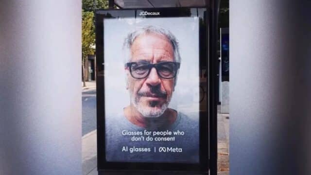 Jeffrey Epstein Protagoniza Polémico Montaje Contra las Ray-Ban Meta con una Crítica de Fondo Jeffrey Epstein Protagoniza Polémico Montaje Contra las Ray-Ban Meta con una Crítica de Fondo