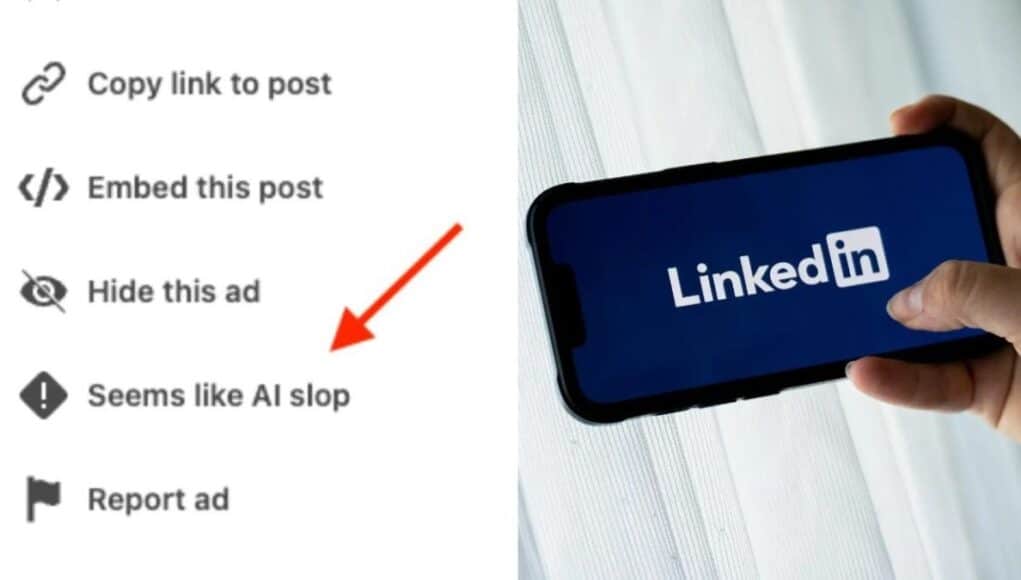 LinkedIn Añade Botón para Denunciar Contenido Basura Generado por IA LinkedIn Añade Botón para Denunciar Contenido Basura Generado por IA
