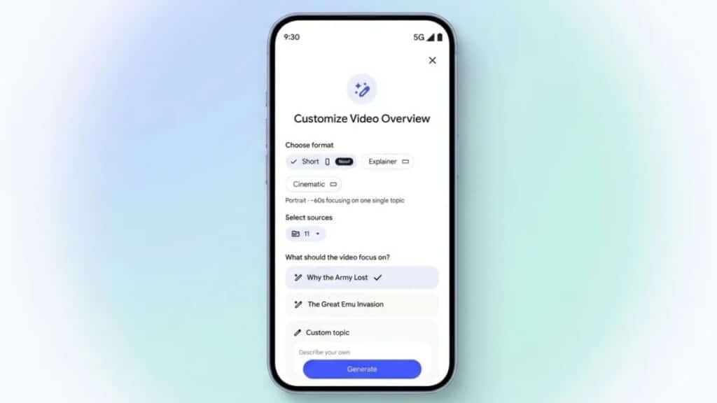 NotebookLM Convierte Apuntes en Vídeos Cortos con IA al Estilo TikTok