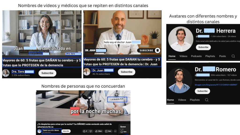 Estas cuentas falsas buscan monetizar visualizaciones, atraer clics o vender productos.