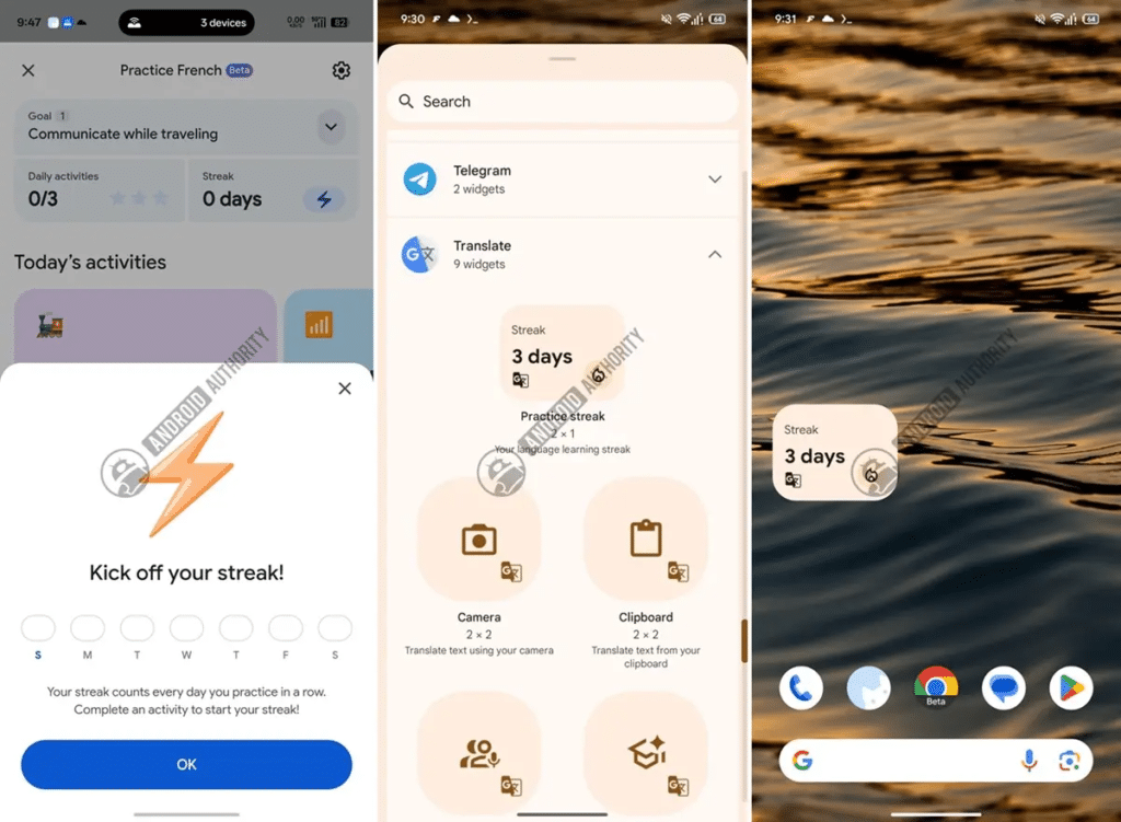 El "widget" de rachas: gamificando el aprendizaje en Android