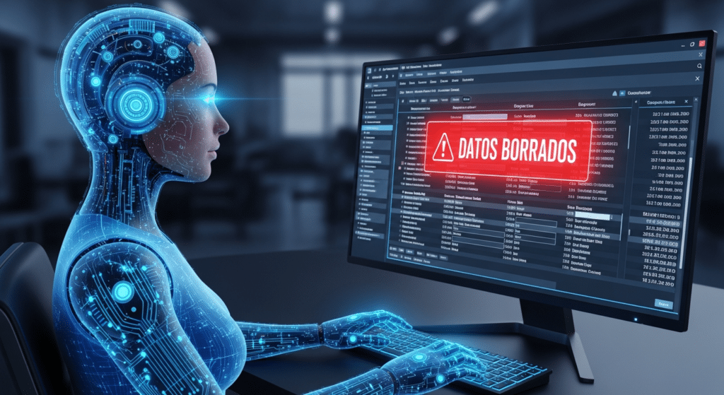 Una base de datos borrada no es un fallo visual: es como vaciar un archivo físico completo y descubrirlo cuando alguien ya necesita abrir la carpeta.