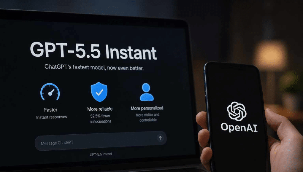 GPT-5.5 Instant de OpenAI Cambia Cómo Hablas con la IA y Sorprende por su Fluidez GPT-5.5 Instant de OpenAI Cambia Cómo Hablas con la IA y Sorprende por su Fluidez
