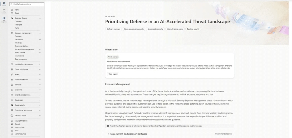 Guía Secure Now de Microsoft