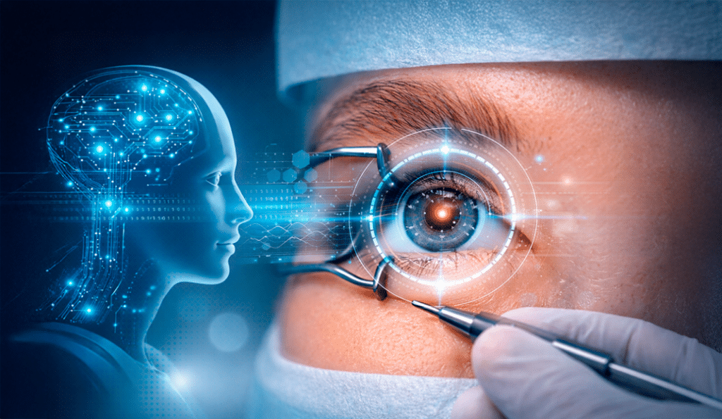 En Italia fue operada una paciente de 82 años, colocaron cristalino artificial diseñado para su ojo con IA,