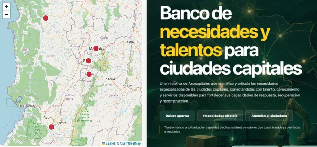 Asocapitales, con esta herramienta busca conectar problemas concretos con personas e instituciones que puedan ayudar, luego del terremoto.