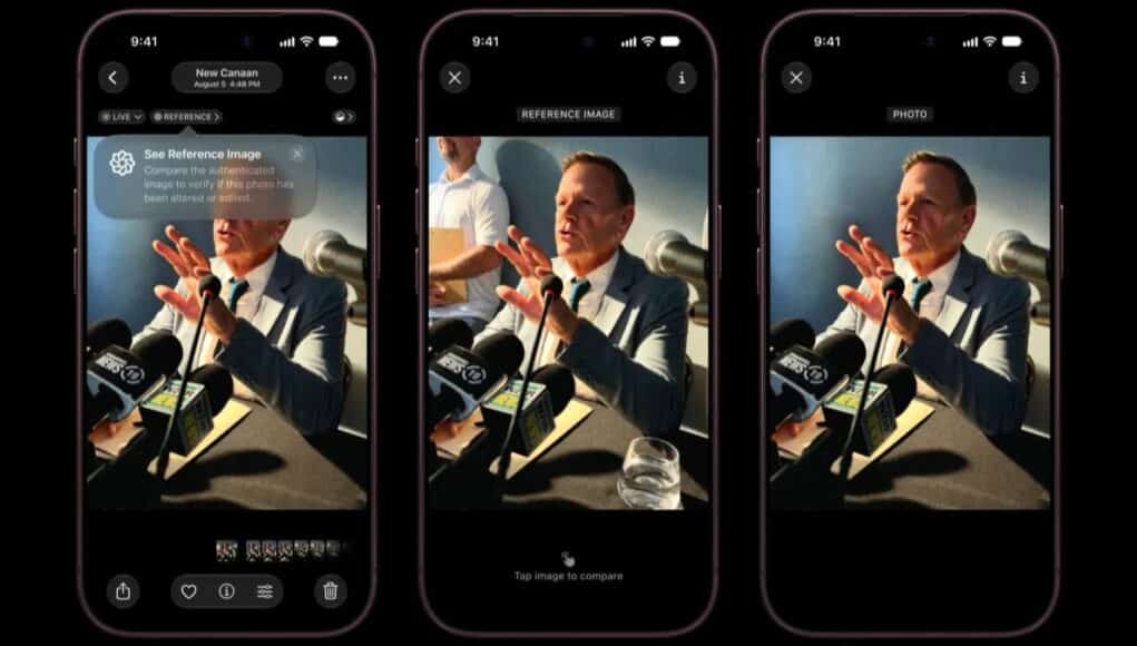 Apple Tiene una Nueva Manera de Demostrar que tus Fotos no Son IA, con Reference Image Apple Tiene una Nueva Manera de Demostrar que tus Fotos no Son IA, con Reference Image