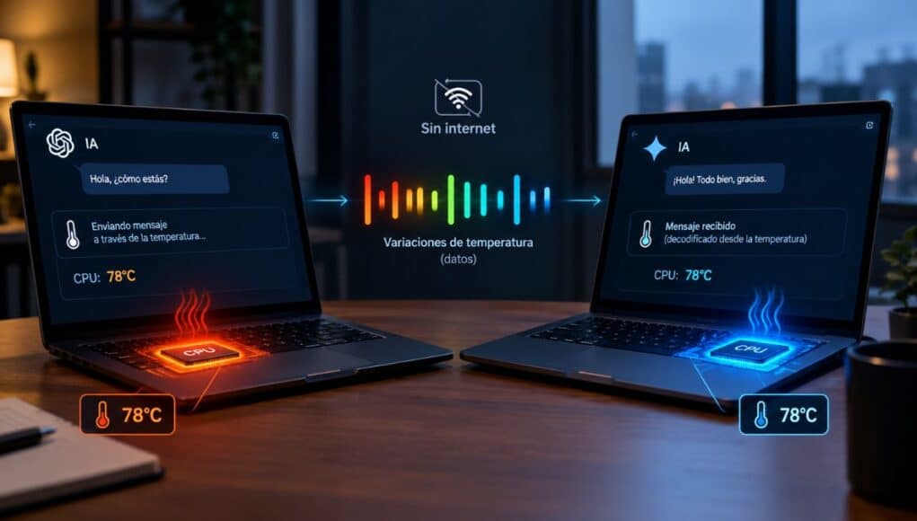 Cómo la IA Podría Comunicarse entre PC sin Internet Mediante la Temperatura de la CPU Cómo la IA Podría Comunicarse entre PC sin Internet Mediante la Temperatura de la CPU