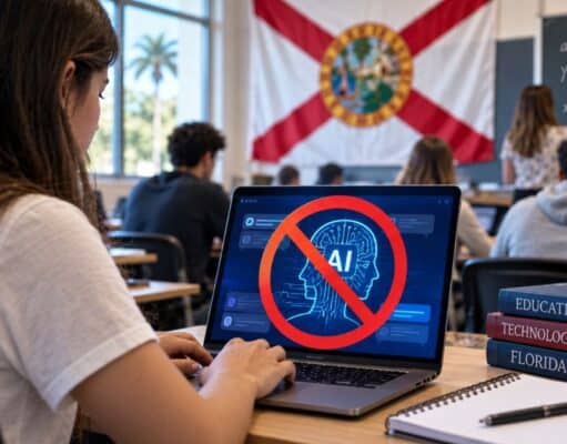 Florida Restringirá l Uso de Inteligencia Artificial en Escuelas y Universidades desde 2027 Florida Restringirá l Uso de Inteligencia Artificial en Escuelas y Universidades desde 2027