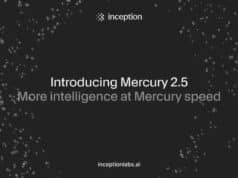 Inception Presenta Mercury 2.5, una IA a 1.107 Tokens por Segundo Inception Presenta Mercury 2.5, una IA a 1.107 Tokens por Segundo