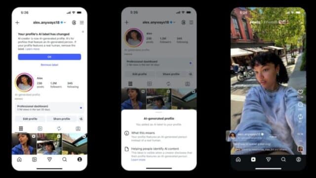 Instagram Reducirá el Alcance de Perfiles de IA sin Etiquetar
