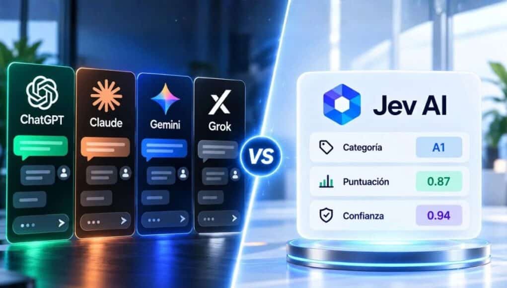 Qué es Jev AI y Cómo Funciona Frente a ChatGPT, Claude, Gemini y Grok Qué es Jev AI y Cómo Funciona Frente a ChatGPT, Claude, Gemini y Grok
