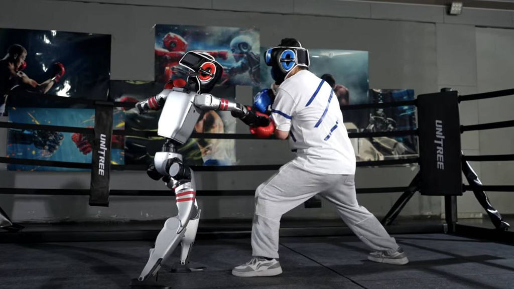 Unitree Robotics mostró a su humanoide G1 enfrentándose a un luchador sin mando a distancia ni operador humano detrás.