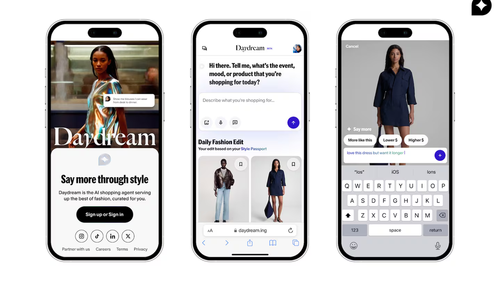 Daydream, la aplicación de moda basada en IA, lanzó dos funciones para iPhone actualizado a iOS 27