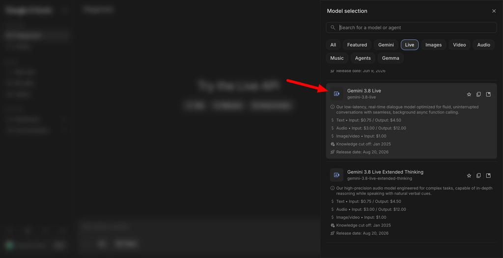 Gemini 3.8 Live: Eficiencia pura y visión casi instantánea