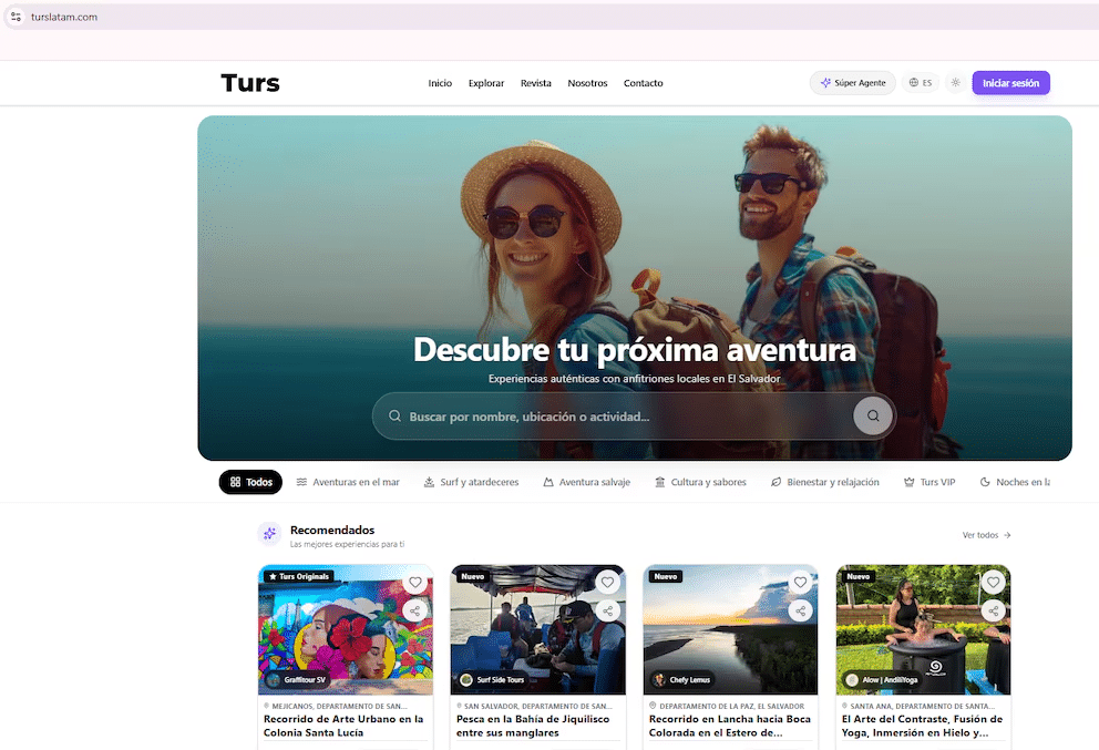 La plataforma salvadoreña Turs, fundada por Roberto Mundo