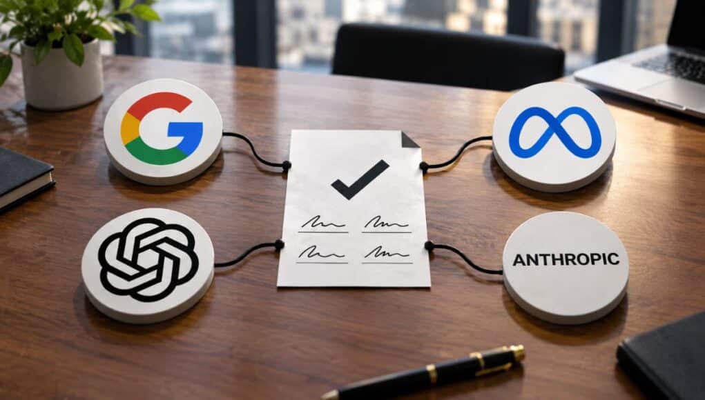 Google, Meta, OpenAI y Anthropic Pactan Controles de Seguridad para IA, pero No Hay Sanciones Google, Meta, OpenAI y Anthropic Pactan Controles de Seguridad para IA, pero No Hay Sanciones