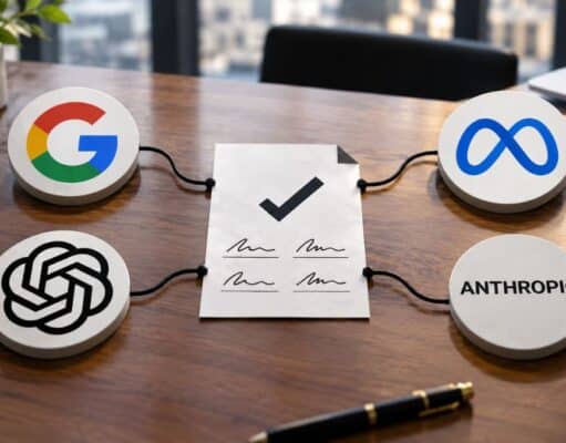 Google, Meta, OpenAI y Anthropic Pactan Controles de Seguridad para IA, pero No Hay Sanciones Google, Meta, OpenAI y Anthropic Pactan Controles de Seguridad para IA, pero No Hay Sanciones