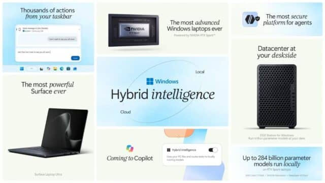 Microsoft Lleva la IA Híbrida y el Control de Agentes a Windows