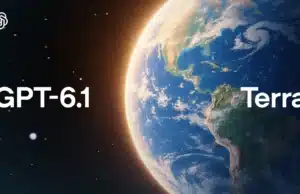 GPT-6.1 Terra: OpenAI baja un 50 % el precio de su IA que usa el ordenador GPT-6.1 Terra de OpenAI: imagen oficial del lanzamiento con el logo de OpenAI y la Tierra al fondo