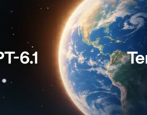 GPT-6.1 Terra: OpenAI baja un 50 % el precio de su IA que usa el ordenador GPT-6.1 Terra de OpenAI: imagen oficial del lanzamiento con el logo de OpenAI y la Tierra al fondo