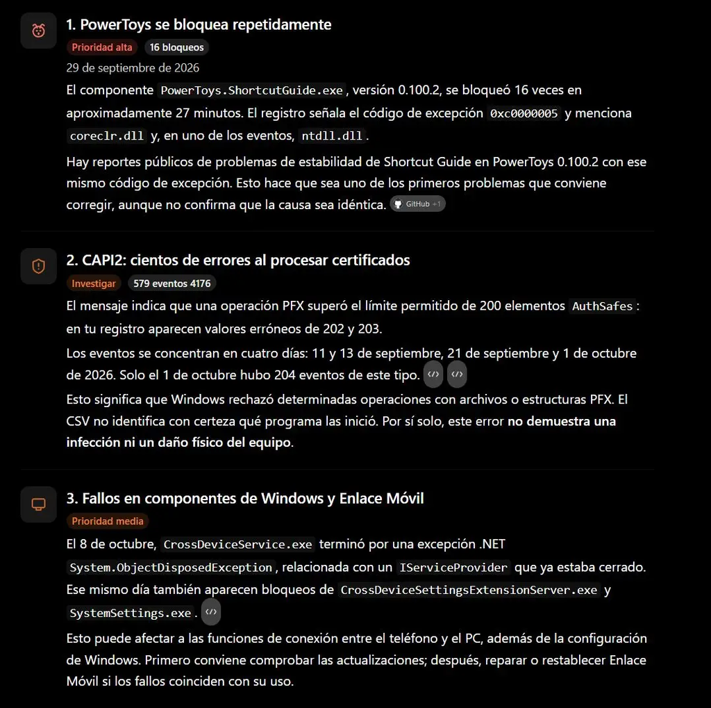 la IA logró identificar cierres inesperados de la popular herramienta PowerToys