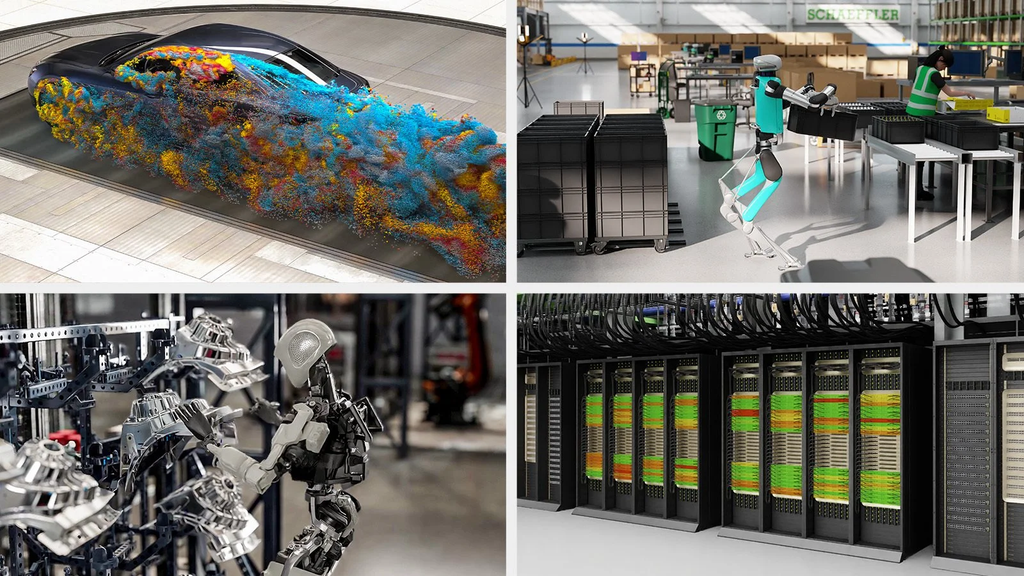Nvidia busca impulsar con Omniverse, herramienta para simular entornos robóticos antes de aplicar los procesos en plantas reales.