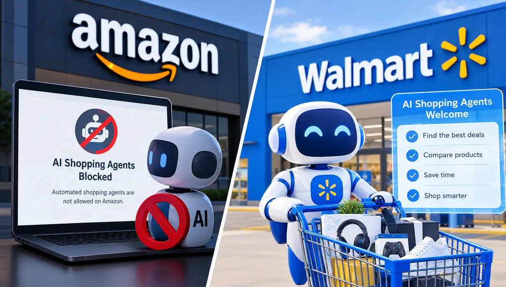 Mientras Amazon Bloquea a Meta, Google y OpenAI, Walmart Permite Compras con Agentes de IA Mientras Amazon Bloquea a Meta, Google y OpenAI, Walmart Permite Compras con Agentes de IA