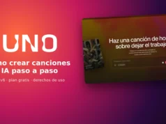 Suno AI: cómo crear canciones con IA paso a paso Suno AI: cómo crear canciones con IA paso a paso, con la portada de suno.com en español